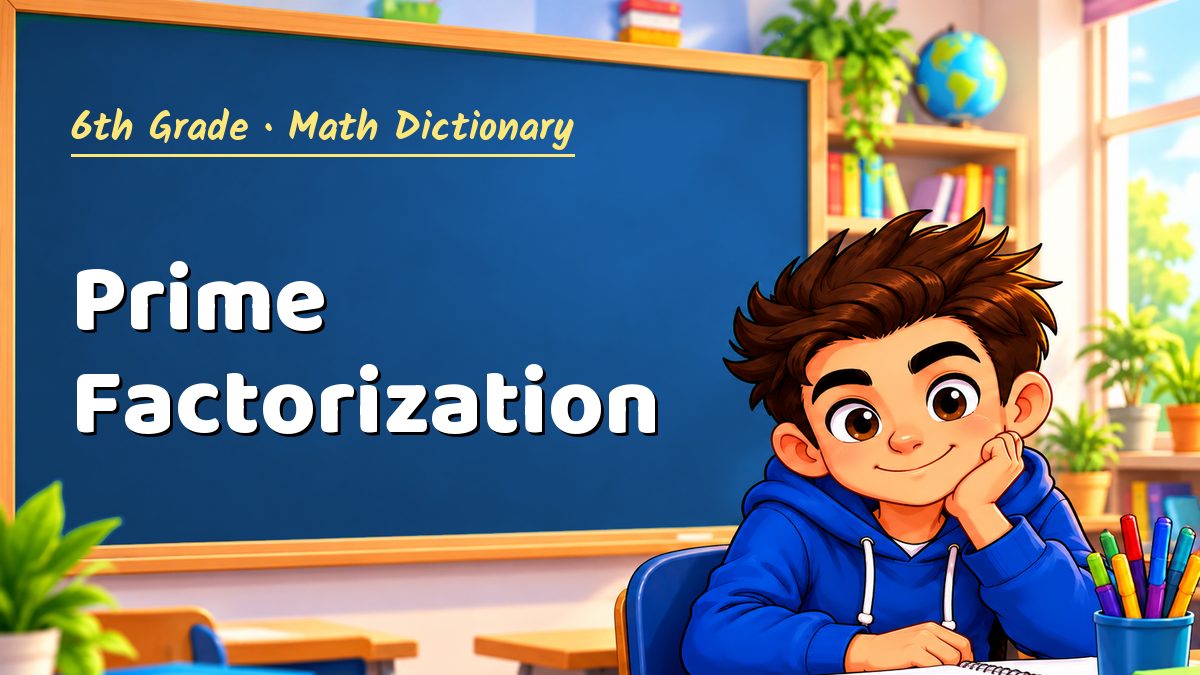 Prime Factorization: meaning, method and solved example (6th Grade) – Maths PDF