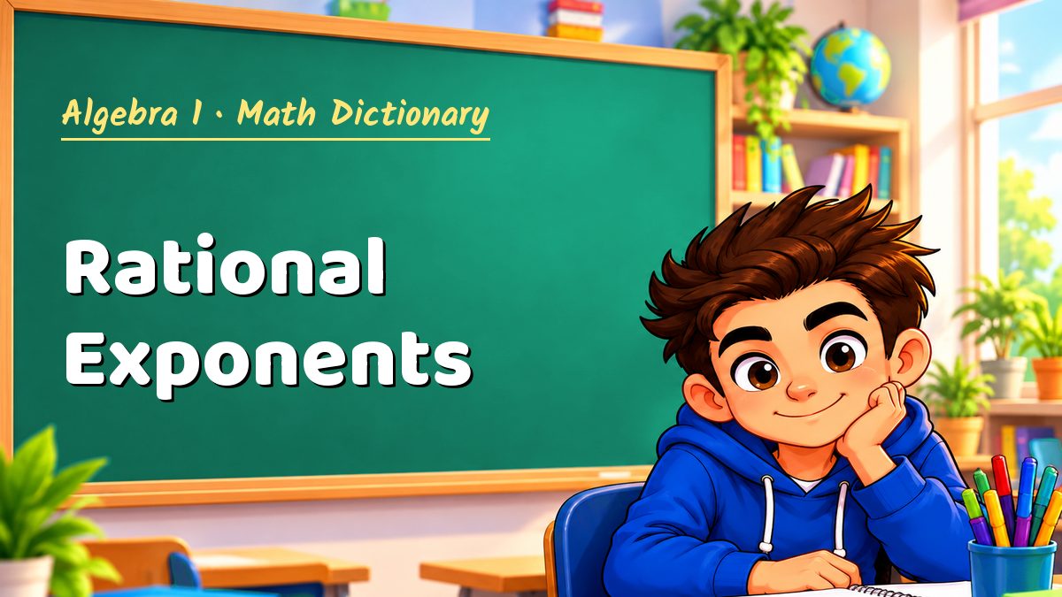 Rational Exponents: meaning, method and solved example (Algebra 1) – Maths PDF