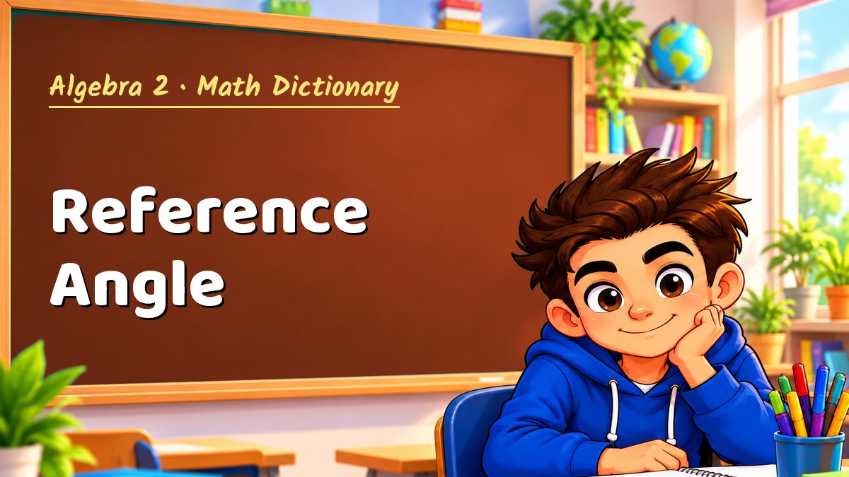 Reference Angle: meaning, method and solved example (Algebra 2) – Maths PDF
