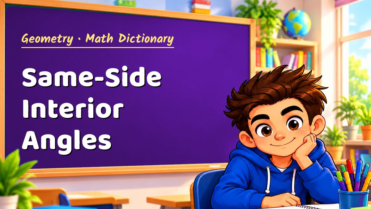 Same-Side Interior Angles: meaning, method and solved example (Geometry) – Maths PDF