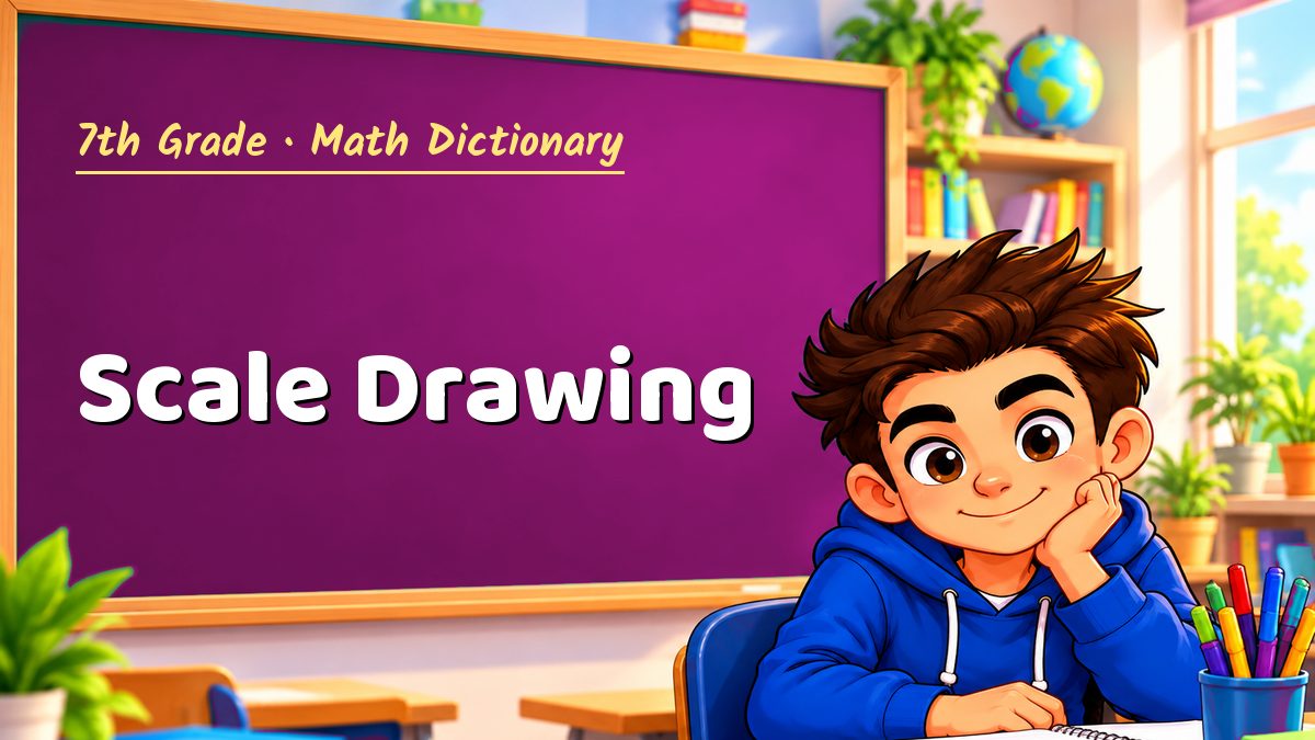 Scale Drawing: meaning, method and solved example (7th Grade) – Maths PDF
