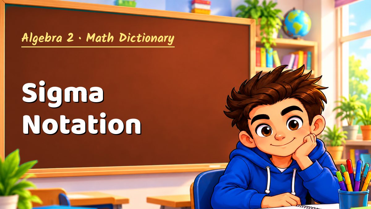 Sigma Notation: meaning, method and solved example (Algebra 2) – Maths PDF