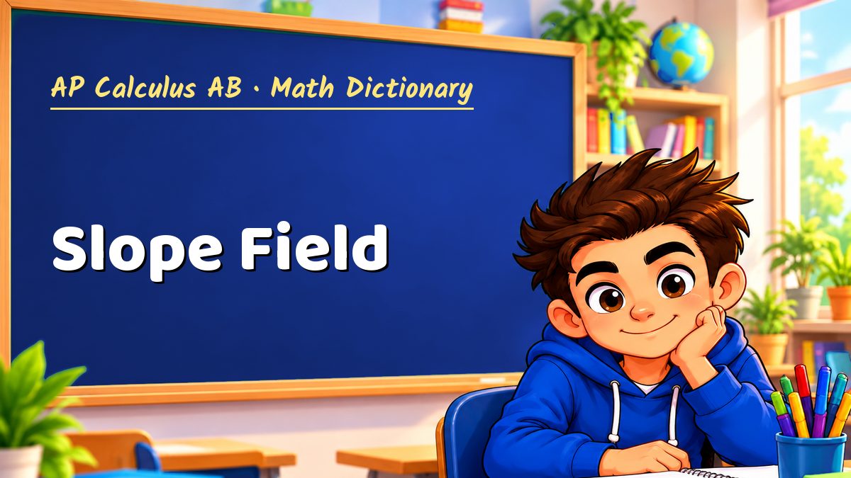 Slope Field: meaning, method and solved example (AP Calculus AB) – Maths PDF