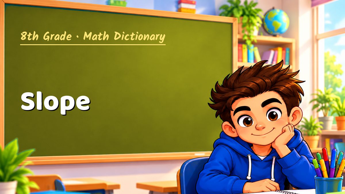 Slope: meaning, method and solved example (8th Grade) – Maths PDF