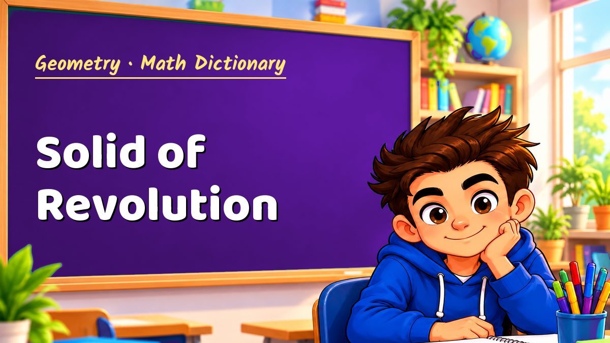 Solid of Revolution: meaning, method and solved example (Geometry) – Maths PDF