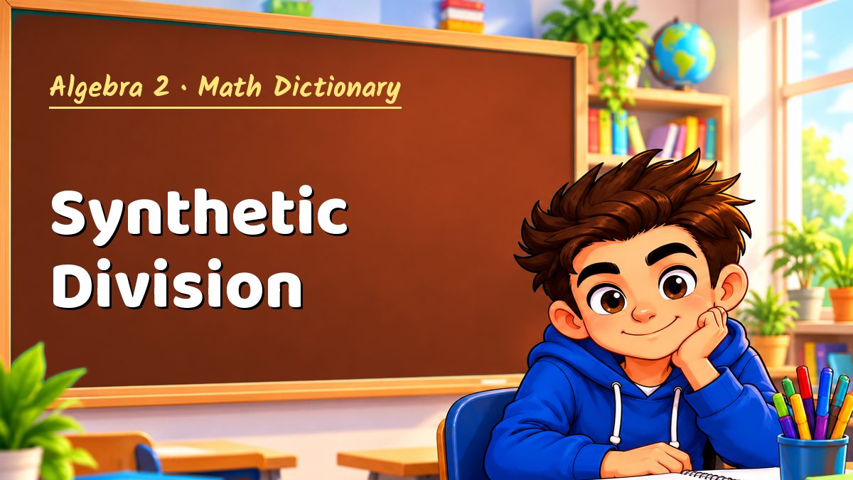 Synthetic Division: meaning, method and solved example (Algebra 2) – Maths PDF