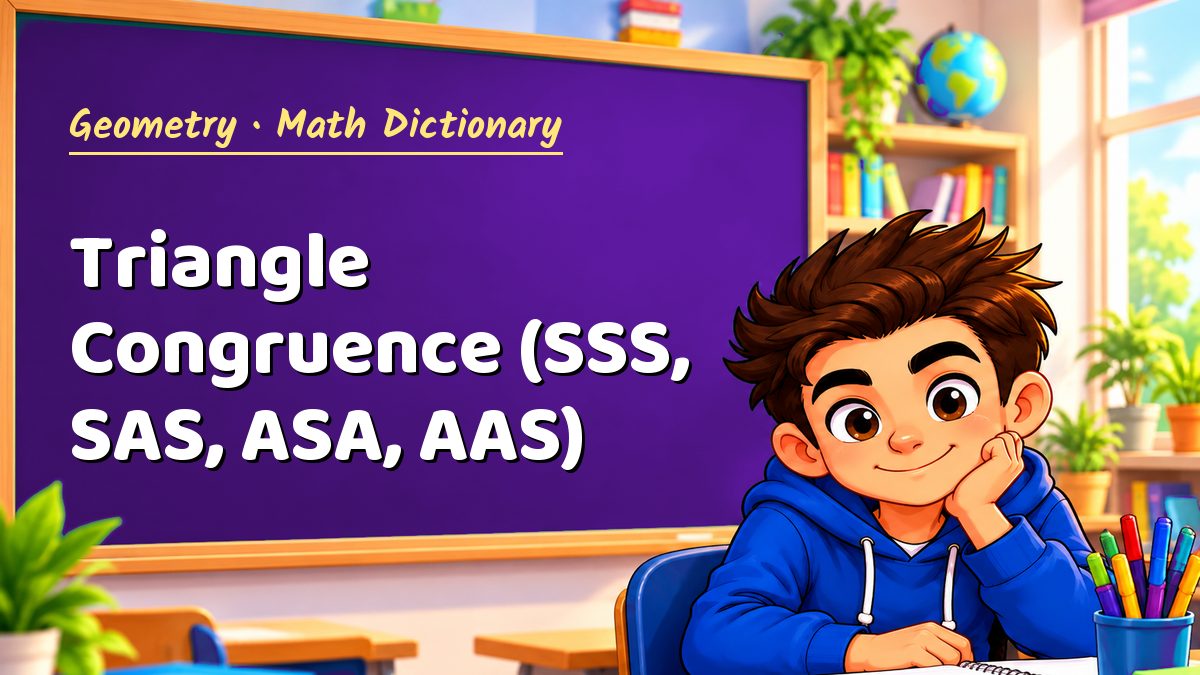 Triangle Congruence (SSS, SAS, ASA, AAS): meaning, method and solved example (Geometry) – Maths PDF
