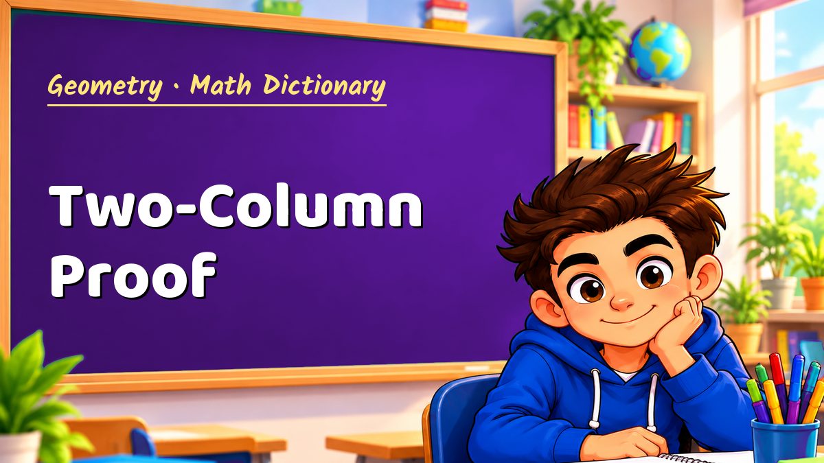 Two-Column Proof: meaning, method and solved example (Geometry) – Maths PDF