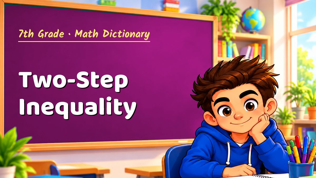 Two-Step Inequality: meaning, method and solved example (7th Grade) – Maths PDF