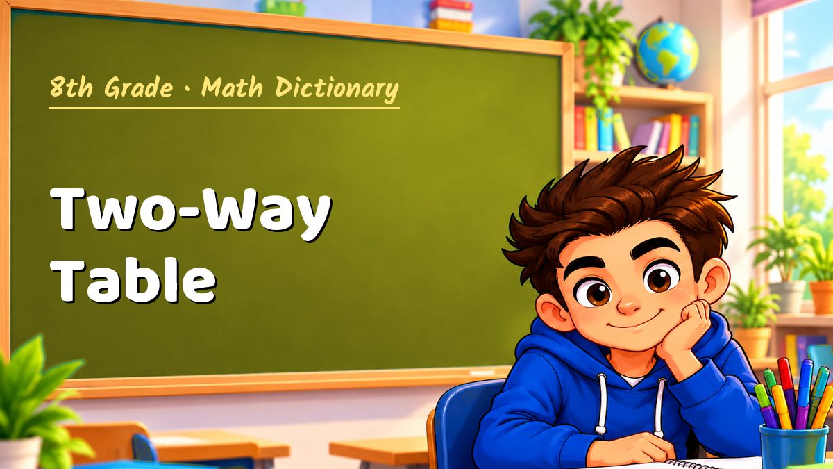 Two-Way Table: meaning, method and solved example (8th Grade) – Maths PDF