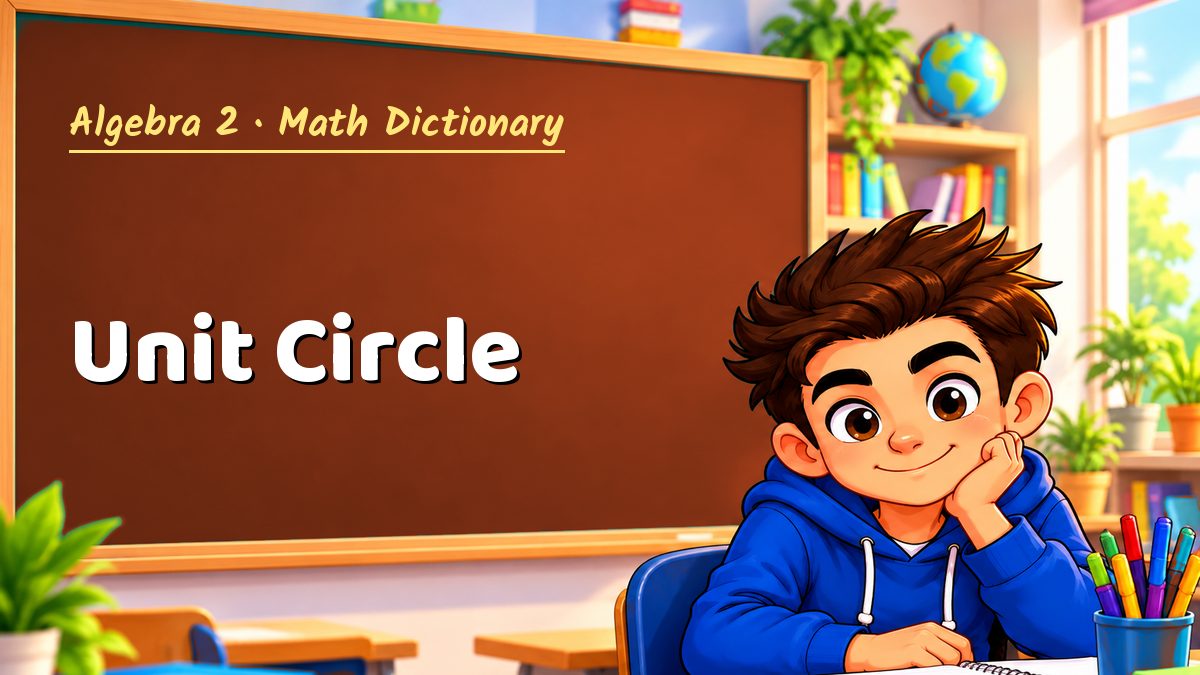 Unit Circle: meaning, method and solved example (Algebra 2) – Maths PDF