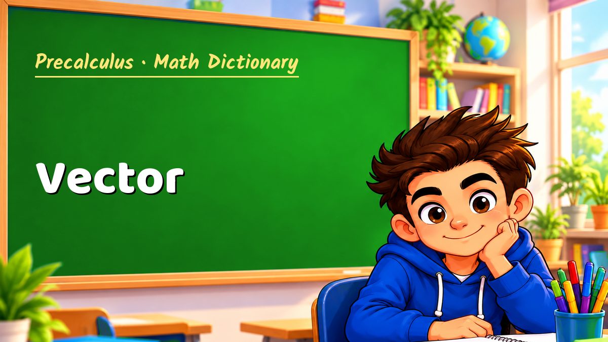 Vector: meaning, method and solved example (Precalculus) – Maths PDF