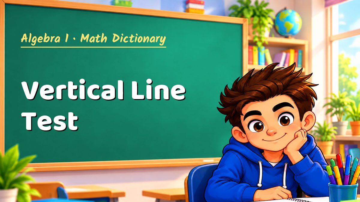 Vertical Line Test: meaning, method and solved example (Algebra 1) – Maths PDF