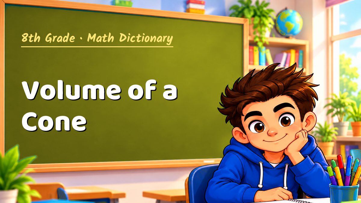 Volume of a Cone: meaning, method and solved example (8th Grade) – Maths PDF