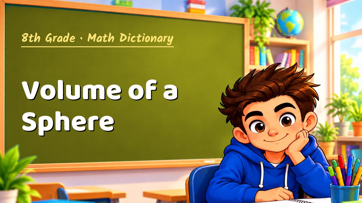 Volume of a Sphere: meaning, method and solved example (8th Grade) – Maths PDF