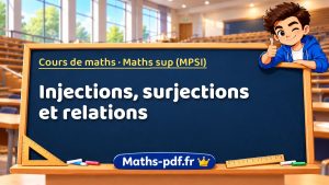 Injections, surjections et relations en maths sup (MPSI)