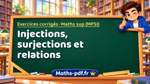 Injections, surjections et relations en maths sup (MPSI)