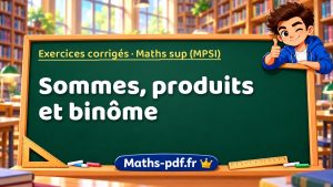 Sommes, produits et binôme en maths sup (MPSI)