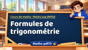 Formules de trigonométrie en maths sup (MPSI)
