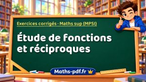Étude de fonctions et réciproques en maths sup (MPSI)