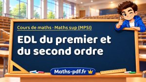 EDL du premier et du second ordre en maths sup (MPSI)