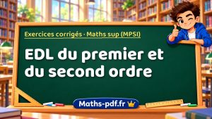 EDL du premier et du second ordre en maths sup (MPSI)