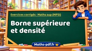 Borne supérieure et densité en maths sup (MPSI)