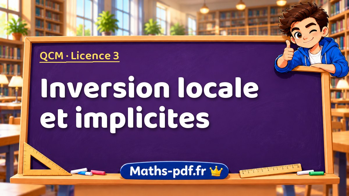Inversion locale et implicites – QCM en Licence 3 sur Maths-pdf.fr