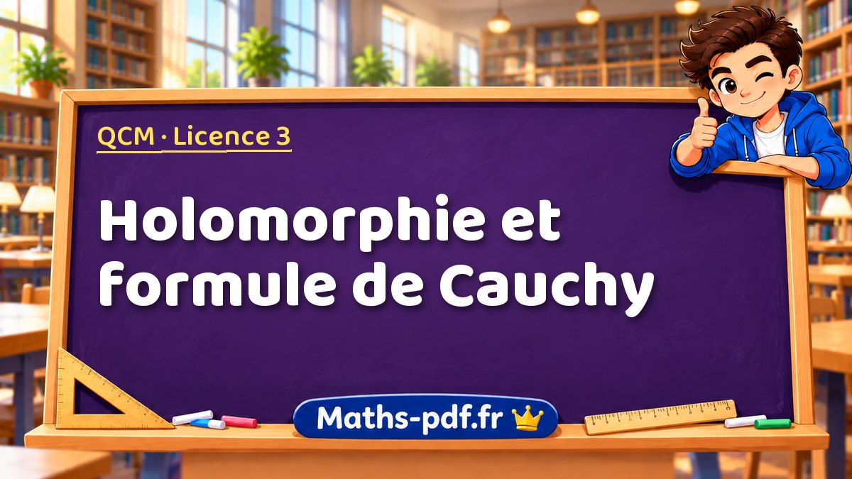 Holomorphie et formule de Cauchy – QCM en Licence 3 sur Maths-pdf.fr