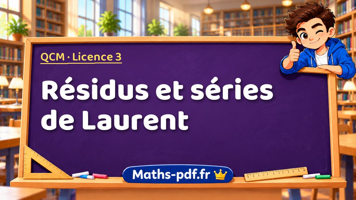 Résidus et séries de Laurent – QCM en Licence 3 sur Maths-pdf.fr