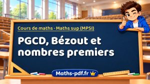 PGCD, Bézout et nombres premiers en maths sup (MPSI)