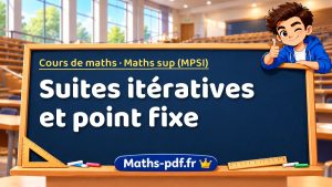 Suites itératives et point fixe en maths sup (MPSI)