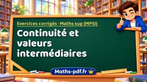 Continuité et valeurs intermédiaires en maths sup (MPSI)