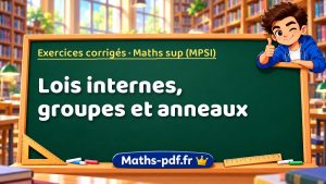 Lois internes, groupes et anneaux en maths sup (MPSI)