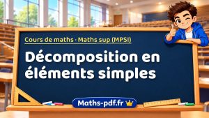 Décomposition en éléments simples en maths sup (MPSI)