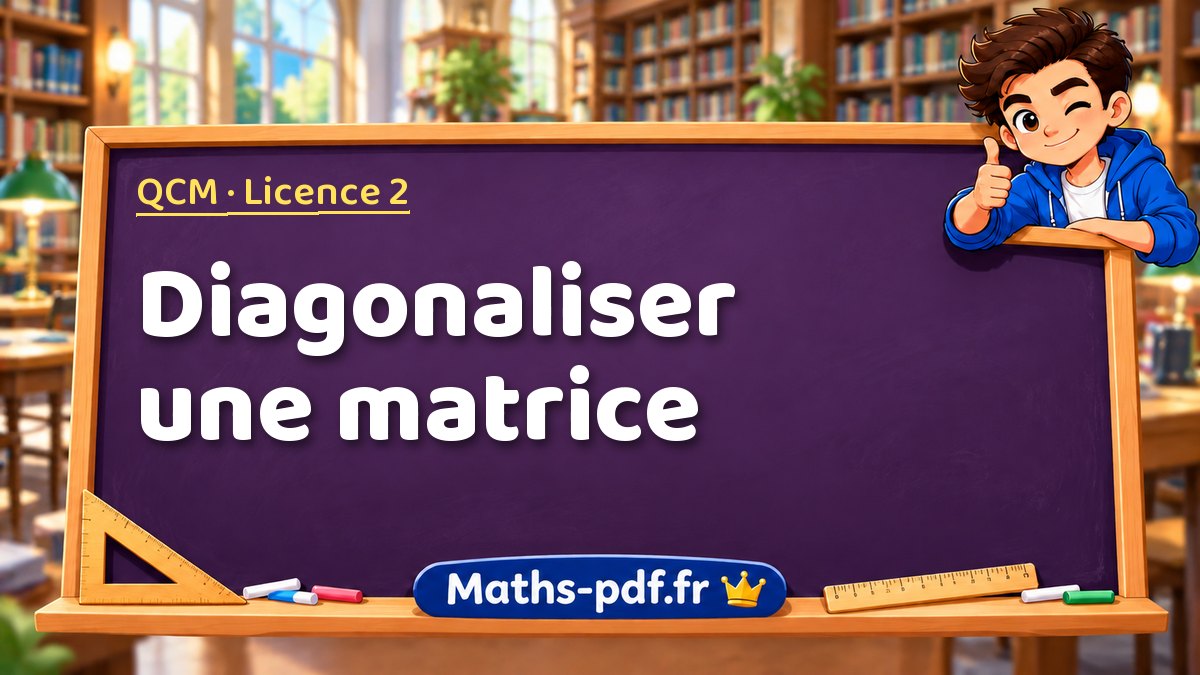 Diagonaliser une matrice – QCM en Licence 2 sur Maths-pdf.fr