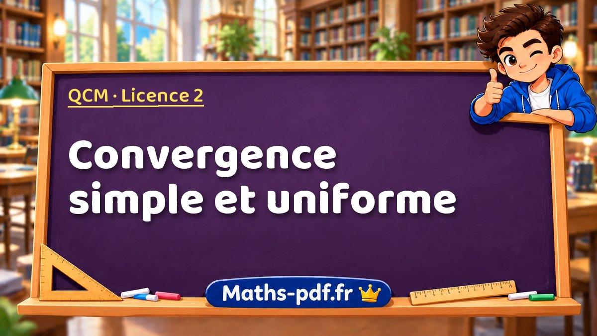 Convergence simple et uniforme – QCM en Licence 2 sur Maths-pdf.fr