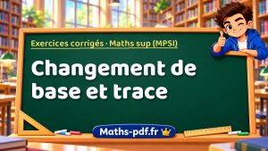 Changement de base et trace en maths sup (MPSI)