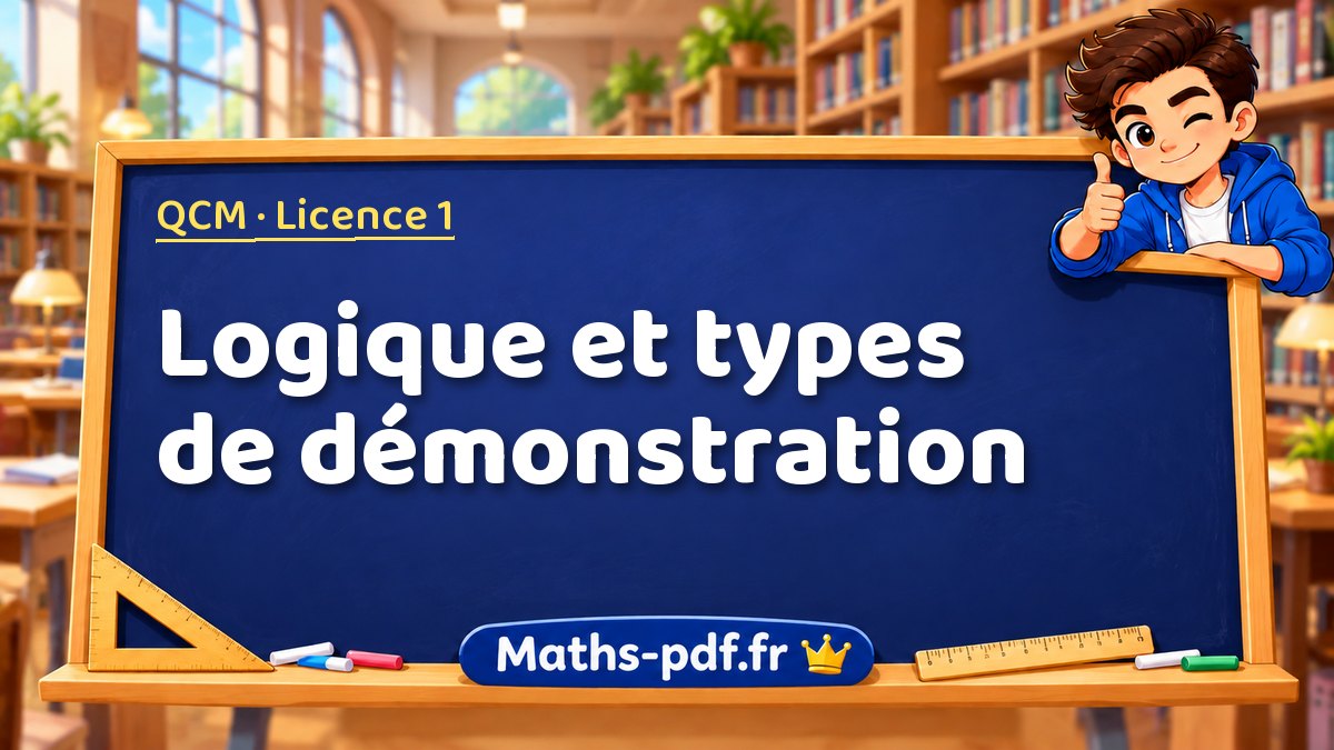 Logique et types de démonstration – QCM en Licence 1 sur Maths-pdf.fr