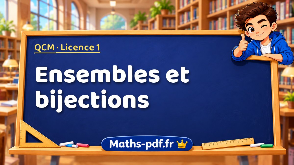 Ensembles et bijections – QCM en Licence 1 sur Maths-pdf.fr