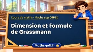 Dimension et formule de Grassmann en maths sup (MPSI)