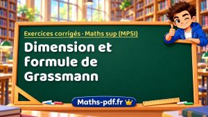 Dimension et formule de Grassmann en maths sup (MPSI)