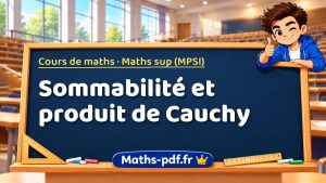 Sommabilité et produit de Cauchy en maths sup (MPSI)