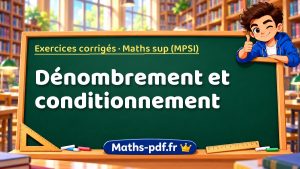 Dénombrement et conditionnement en maths sup (MPSI)