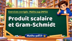 Produit scalaire et Gram-Schmidt en maths sup (MPSI)