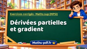 Dérivées partielles et gradient en maths sup (MPSI)