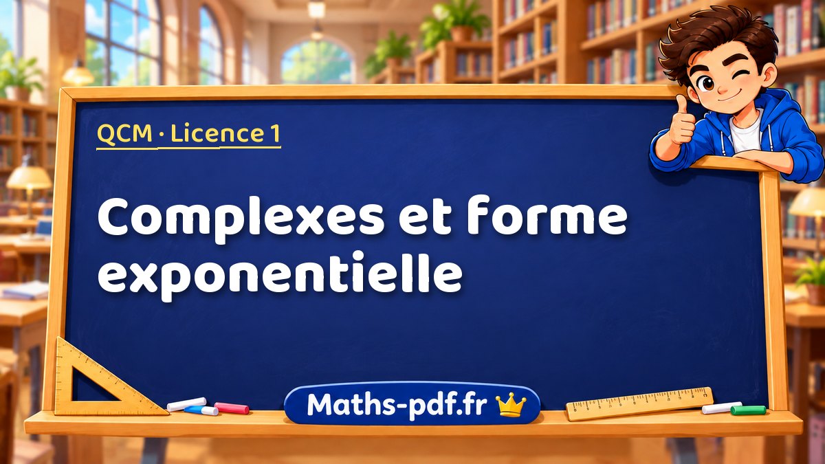 Complexes et forme exponentielle – QCM en Licence 1 sur Maths-pdf.fr