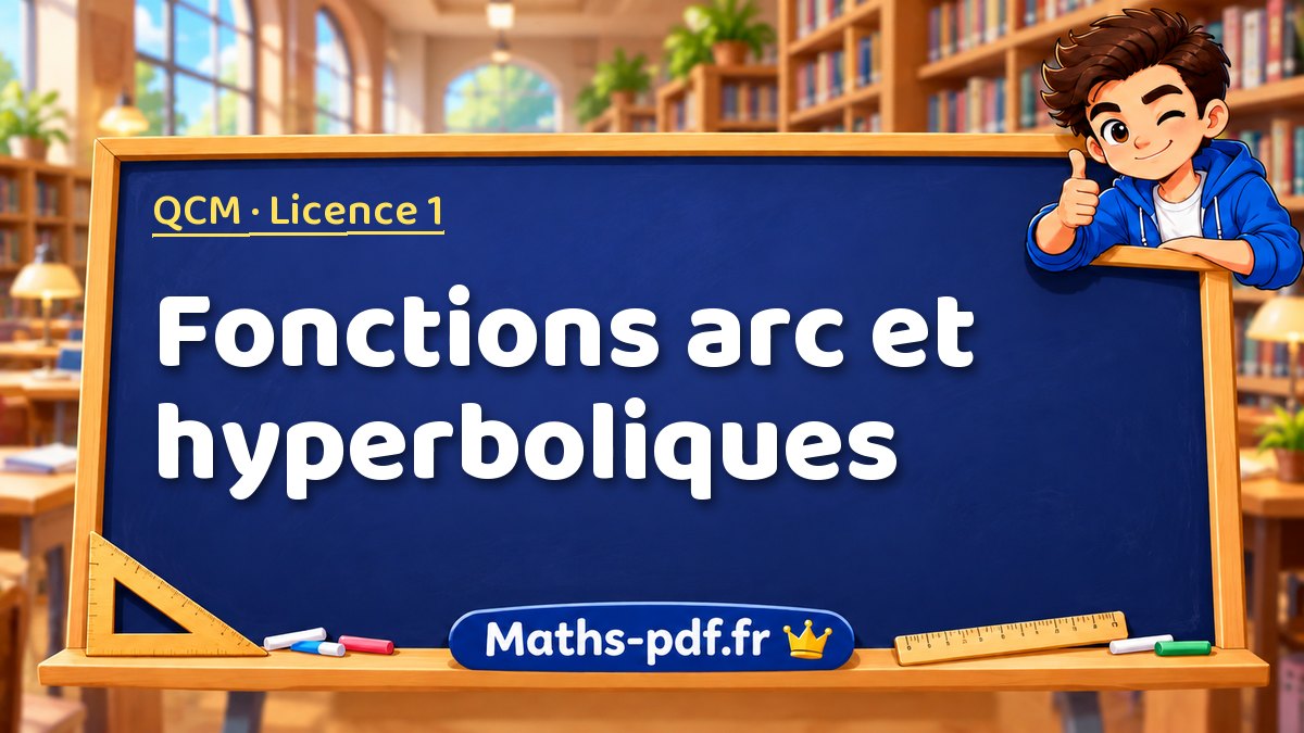 Fonctions arc et hyperboliques – QCM en Licence 1 sur Maths-pdf.fr