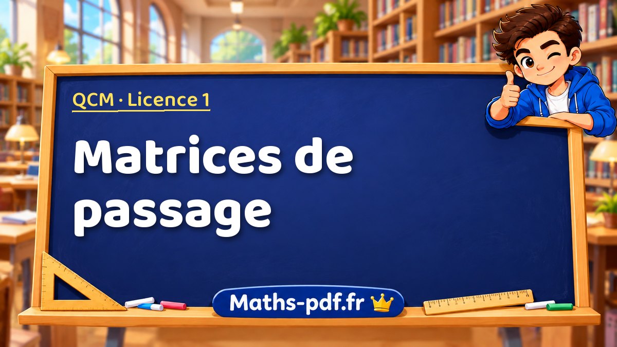 Matrices de passage – QCM en Licence 1 sur Maths-pdf.fr