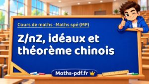 Z/nZ, idéaux et théorème chinois en maths spé (MP)